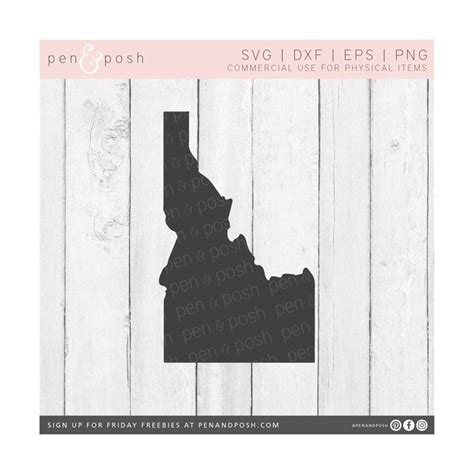 Download Free Idaho State Clipart DXF Files