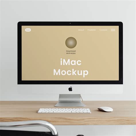 Download Free Imac Mockup - Front View PSD Yellowimages