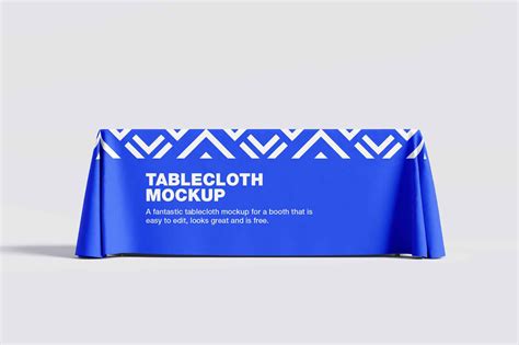 Download Free Imprinted Tablecloth Mockup Set PSD Templates TIFF Files