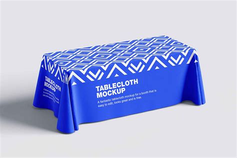Download Free Imprinted Tablecloth Mockup Set PSD Templates TIFF Files Images