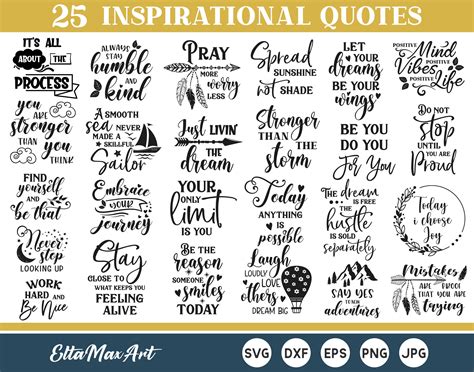 Download Free Inpirational Quote Cut Design - SVG/EPS/PNG/DXF Cricut SVG DXF Files