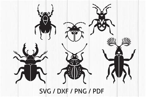 Download Free Insects Silhouettes SVG Bundle Cut Files