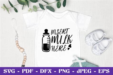 Download Free Insert milk here - SVG EPS DXF PNG Cutting File DXF Files