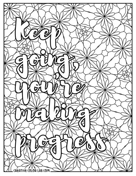 Free Inspirational Coloring Pages