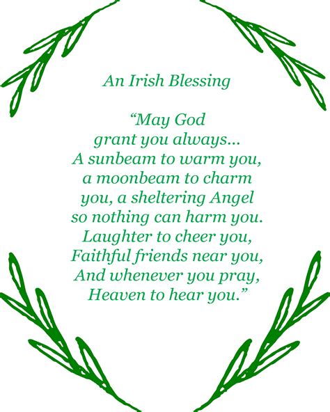 Free Irish Blessing Printables