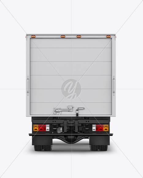 Download Free Isuzu Elf Mockup - Back View PSD Generator