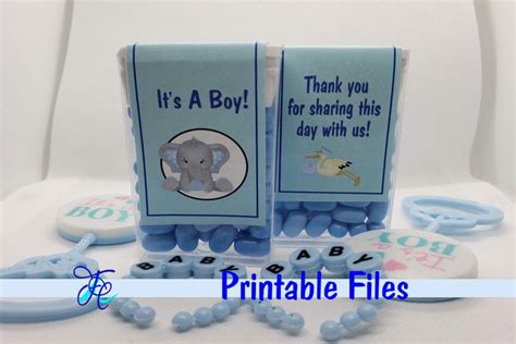 Download Free It's A Boy! - Tic Tac Label Files Free PSD Mockups
