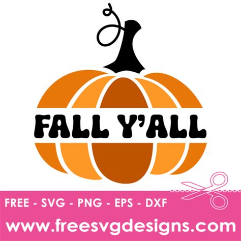 Download Free It's Fall Yall SVG Cut File DXF Files