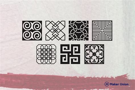 Download Free Italian Tile Patterns Files DXF Files