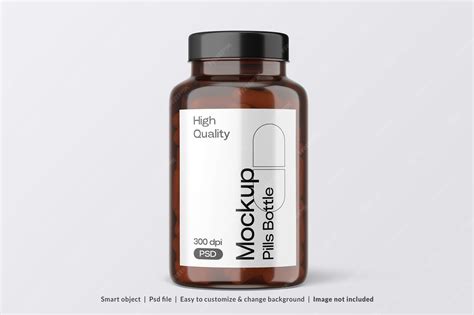 Download Free Jar With Pills Mockup PSD Generator
