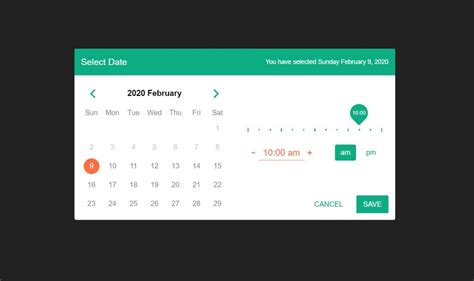 Free Javascript Calendar Date Picker Code