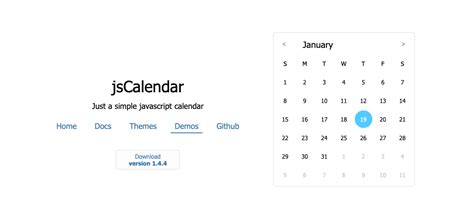 Free Javascript Calendar For Website