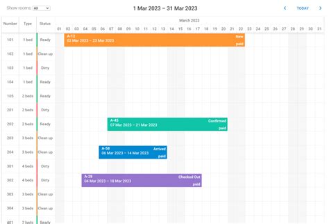 Free Javascript Reservation Calendar