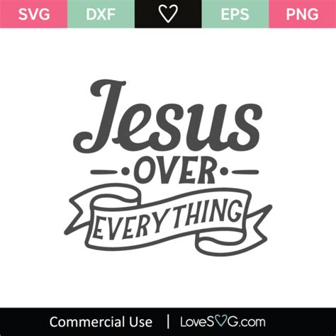 Download Free Jesus over everything SVG Files Free PSD Mockups