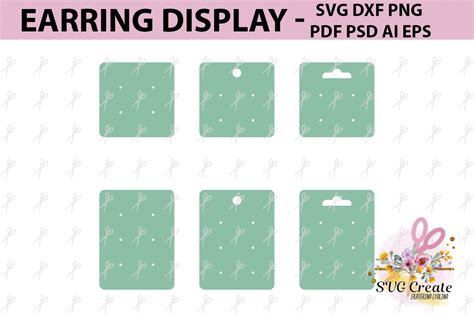 Download Free Jewelry Display Cards, Earring Display Card, Display Card,
Template, DXF Files