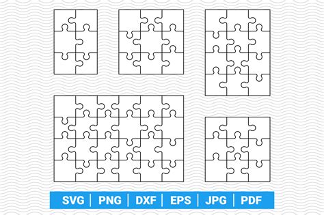 Download Free Jigsaw Puzzles SVG Bundle Files Free PSD Mockups