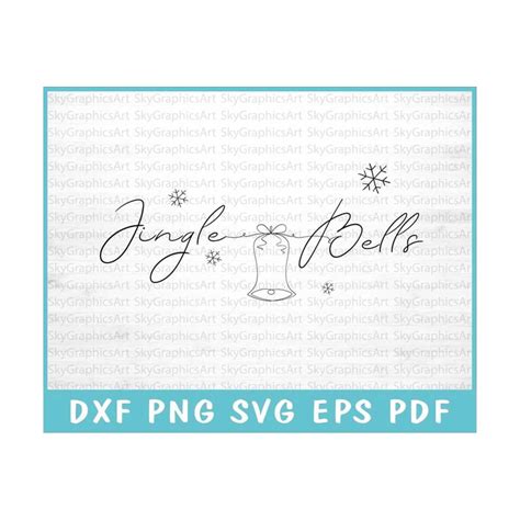 Download Free Jingle Bells Hand Lettered SVG DXF Files