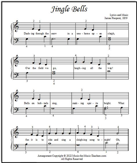 Download Free Jingle Bells Printable