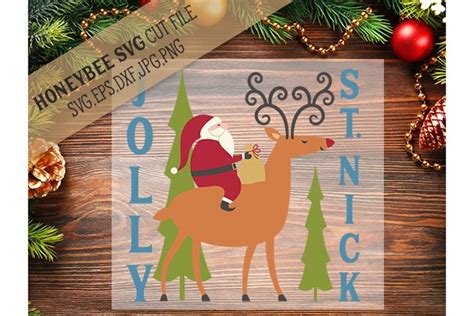Download Free Jolly St. Nick svg Files