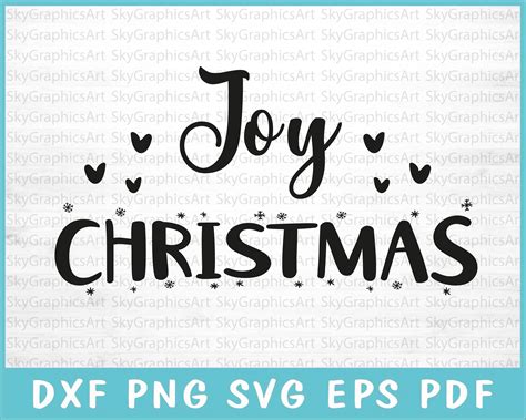 Download Free Joy - Christmas SVG Cut File Commercial Use