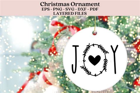 Download Free Joy Round Ornament Files
