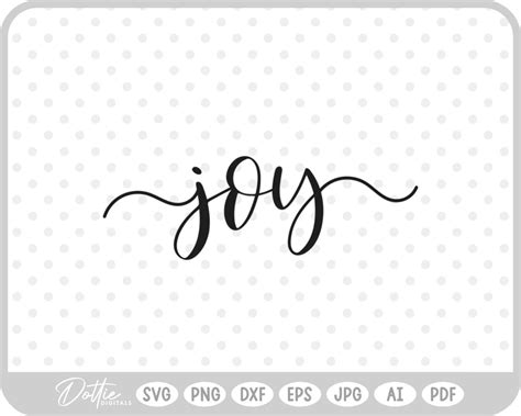 Download Free Joy SVG Cutting Files Commercial Use DXF Files