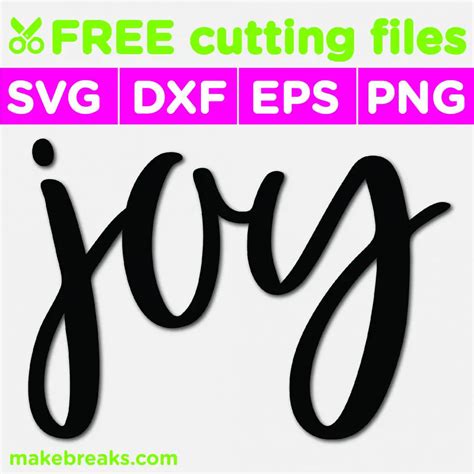 Download Free Joy SVG Cutting Files Images