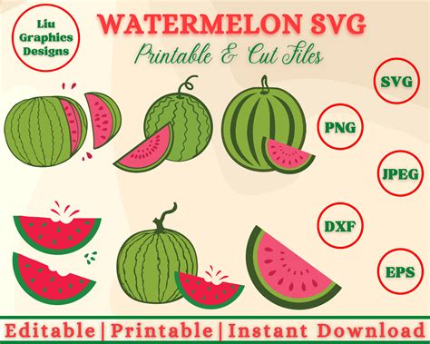 Download Free Juicy Watermelon - SVG File, DXF File For Silhouette