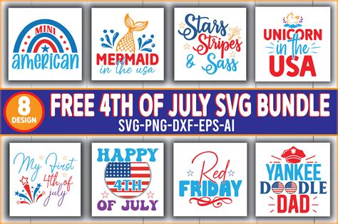 Download Free July 4th SVG Bundle Easy Edite