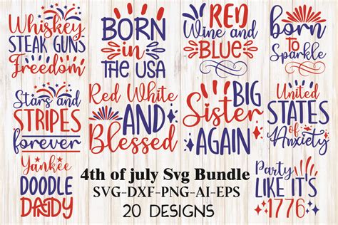 Download Free July 4th SVG Bundle for Cricut Machine
