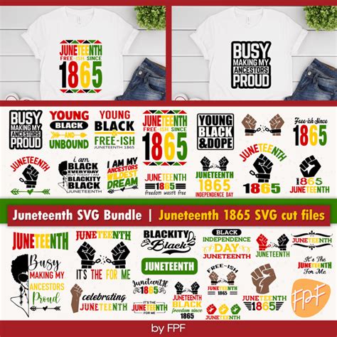 Download Free Juneteenth 1865 SVG Cut Files
