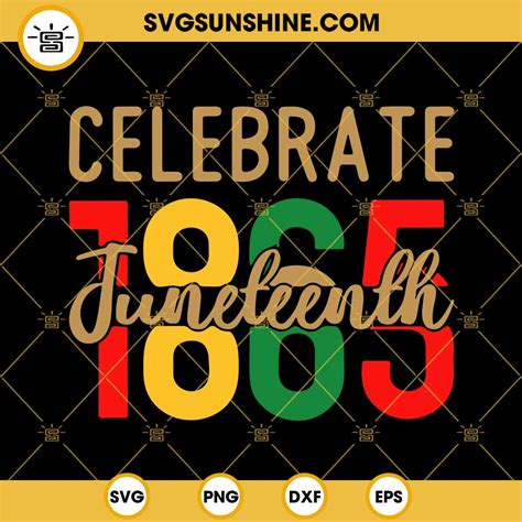 Download Free Juneteenth 1865 SVG Files DXF Files