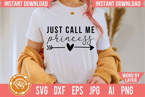 Download Free Just Call Me Princess SVG Cut File Commercial Use Free PSD Mockups