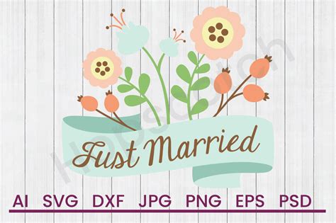 Download Free Just Married - SVG File, DXF File Files DXF Files