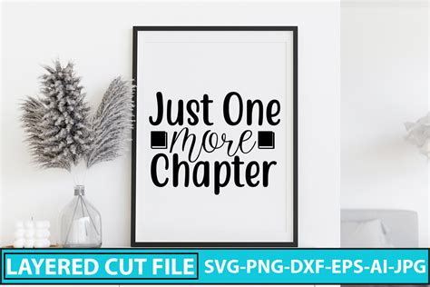 Download Free Just One More Chapter SVG Cut File Commercial Use DXF Files