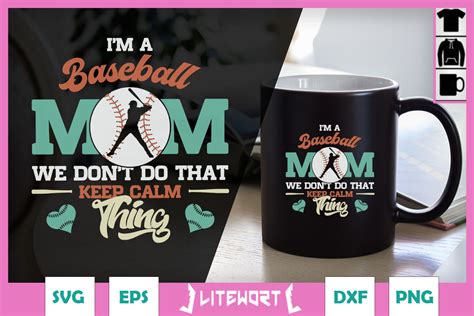 Download Free Keep Calm Baseball Mom Crafts