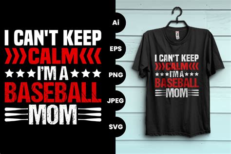 Download Free Keep Calm Baseball Mom Creativefabrica DXF Files