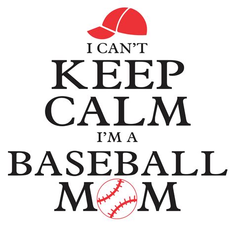 Download Free Keep Calm Baseball Mom Easy Edite
