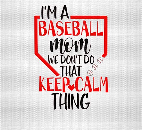 Download Free Keep Calm Baseball Mom Files DXF Files