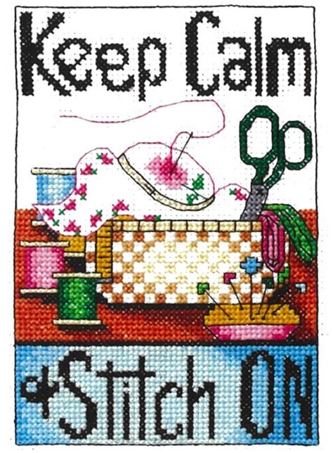 Download Free Keep Calm and Stitch On Files For Crafts