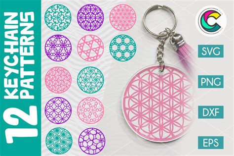 Download Free Keychain svg, Round pattern svg, Keychain pattern svg, CirclePattern Commercial Use For Crafts