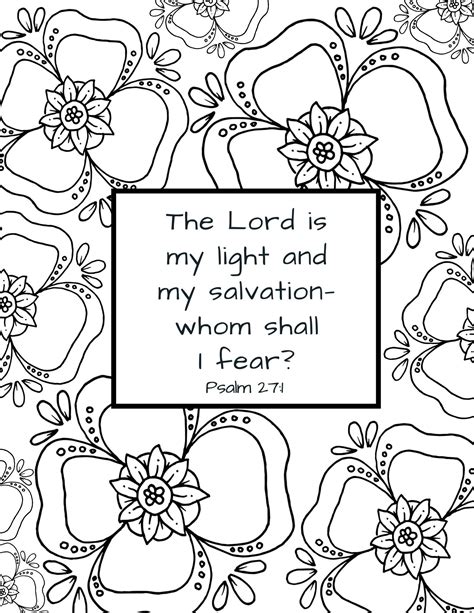 Free Kids Bible Verse Coloring Pages