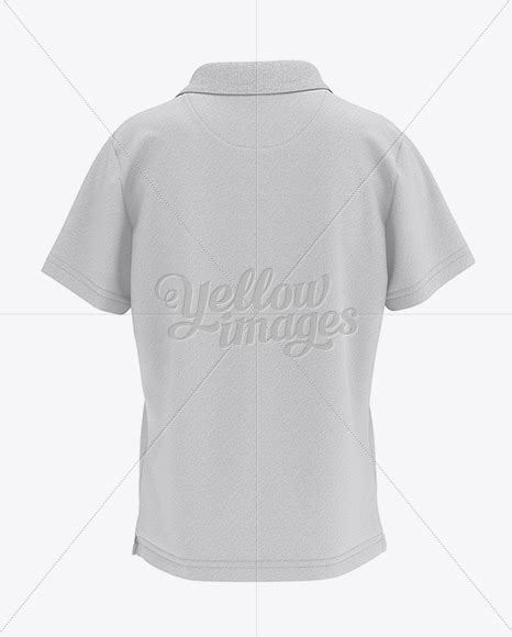 Download Free Kids Polo HQ Mockup - Back View PSD Object Mockups PSD Files