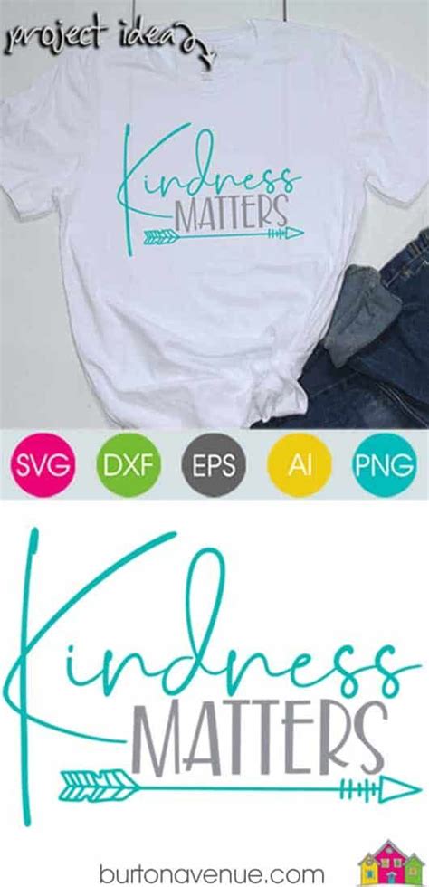 Download Free Kindness Matters SVG File Cameo