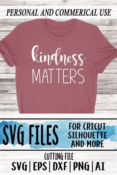 Download Free Kindness Matters SVG File Easy Edite