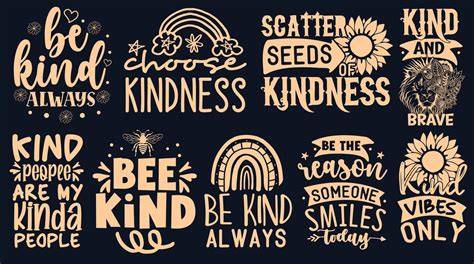 Download Free Kindness Quotes SVG Bundle, Craft Designs Collection Cut File Commercial Use Free PSD Mockups