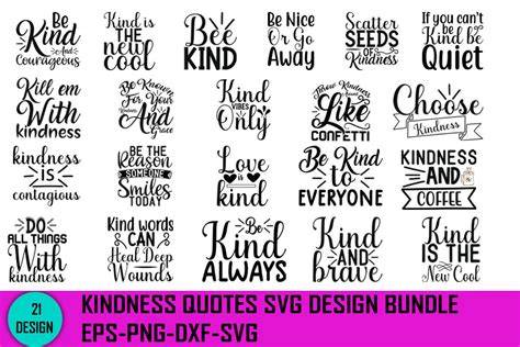 Download Free Kindness Quotes SVG Bundle, Craft Designs Collection Cut File Creativefabrica DXF Files