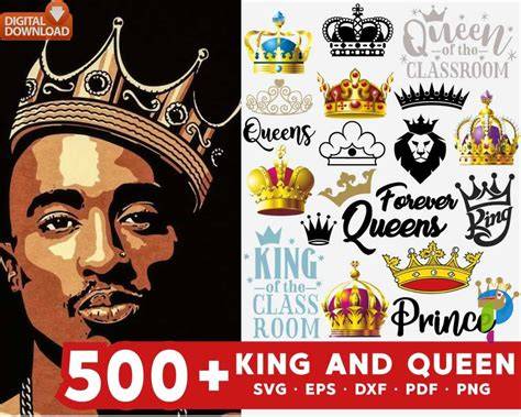 Download Free King And Queen SVG Files For Crafts