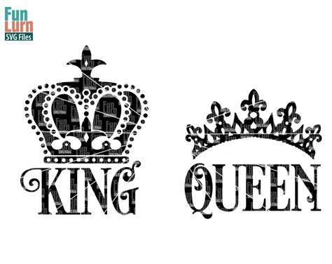Download Free King Queen SVG DXF Files