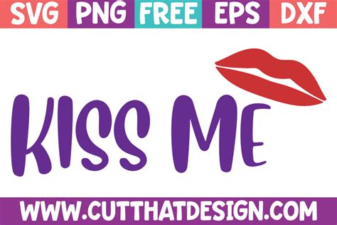 Download Free Kiss Me - SVG File, DXF File Silhouette DXF Files